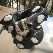 Load image into Gallery viewer, Ceramic Produkt "Time is running hand- made Art by Asia Terek