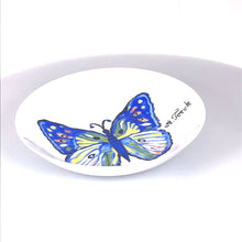 Загрузить изображение в средство просмотра галереи, Dish "With Butterfly" ceramic hand- made Art by Asia Terek