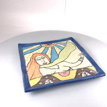 Загрузить изображение в средство просмотра галереи, Decorative "Plate with a pattern" ceramic hand-made Art by Asia Terek