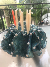 Загрузить изображение в средство просмотра галереи, Candle Holder "Coral " Ceramic hand- made Art by Asia Terek
