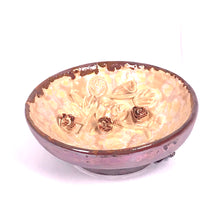 Загрузить изображение в средство просмотра галереи, Dish small "With roses "ceramic hand- made Art by Asia Terek