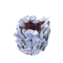 Загрузить изображение в средство просмотра галереи, Candle Holder" Pearl Leaf" ceramic hand-made art by Asia Terek