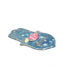 Загрузить изображение в средство просмотра галереи, 8. Hamsa Lucky Talisman( shaped like a hand) ceramic hand-made by Asia Terek