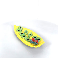 Загрузить изображение в средство просмотра галереи, 4. Candle Holder "Butterly on Leaves'' ceramic hand-made Art by Asia Terek