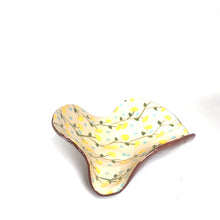 Load image into Gallery viewer, Dish "With yellow Flowers""ceramic hand- made Art by Asia Terek