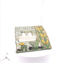 Загрузить изображение в средство просмотра галереи, Ceramic wall picture "With tulips" hand --made Art by Asia Terek