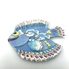 Load image into Gallery viewer, 7. Fish " Decorative " Wall picture ceramic hand-made Art by Asia Terek