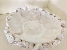 Загрузить изображение в средство просмотра галереи, Bowl on the leg "Omelija"- with roses whit ceramic hand-made Art by Asia Terek