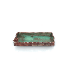 Загрузить изображение в средство просмотра галереи, DISH" RECTANGULAR WITH A ROSE"ceramic hand-made Art by Asia Terek