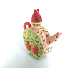Load image into Gallery viewer, Teapot "With Pomegranates"ceramic hand- made Art by Asia Terek