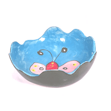 Загрузить изображение в средство просмотра галереи, Bowl ,,Butterly''ceramic hand-made Art by Asia Terek