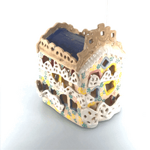 Загрузить изображение в средство просмотра галереи, House Candle Holder ,, Barcelona ,, ceramic Art by Asia Terek
