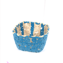Загрузить изображение в средство просмотра галереи, " Blue Basket "ceramic hand-made Art by Asia Terek