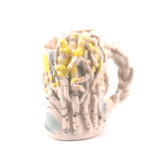 Загрузить изображение в средство просмотра галереи, Cup,, Birches"ceramic hand- made Art by Asia Terek