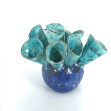 Загрузить изображение в средство просмотра галереи, 12. Ceramic Vase ,,Lotus" hand-made art by Asia Terek