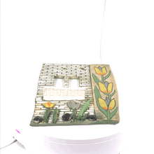 Загрузить изображение в средство просмотра галереи, Ceramic wall picture "With tulips" hand --made Art by Asia Terek