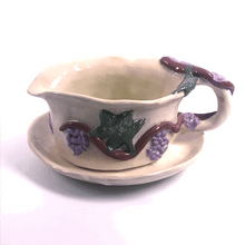 Загрузить изображение в средство просмотра галереи, Set of dishes ,,Grape''ceramic hand- made Art by Asia Terek