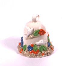 Load image into Gallery viewer, Ceramic Bell &quot;Pigeons&quot; hand-made Art by Asia Terek
