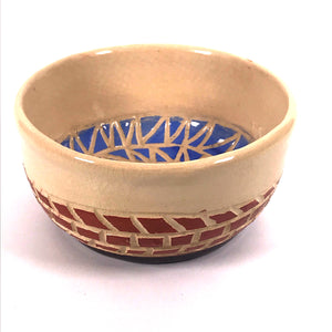 Ceramic Bowl "Design" Handmade Art by Asia Terek