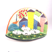 Load image into Gallery viewer, 1. Hanukkah ceramic &quot;Village&quot; hand-made art by Asia Terek
