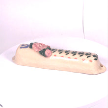 Load image into Gallery viewer, 17. Mezuzah  &#39;With Pink Rose&quot;ceramic hand-made Art by Asia Terek
