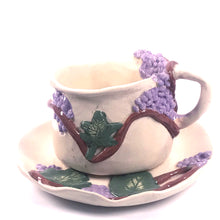 Load image into Gallery viewer, Set of dishes ,,Grape&#39;&#39;ceramic hand- made Art by Asia Terek
