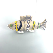 Load image into Gallery viewer, 5. Fish &quot; Green-eye&quot;ceramic hand-made Art by Asia Terek
