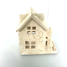 Load image into Gallery viewer, House&quot; White&quot;  Candle Holder ceramic hand-made Art by Asia Terek
