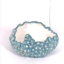 Load image into Gallery viewer, Dish littl  ,, Forget-me-nots&#39; ceramic hand- made Art by Asia Terek
