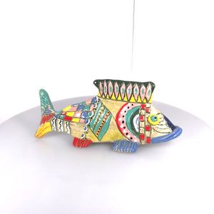 1.  Ceramic Fish" Beauty"  hand- made  Art by Asia Terek