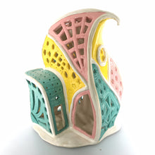 Load image into Gallery viewer, Three-color house, interesting configuration ceramic hand-made Art by Asia Terek
