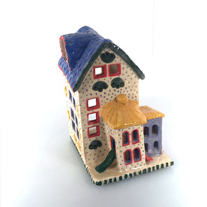 House "Speckled " ceramic hand-made Art by Asia Terek