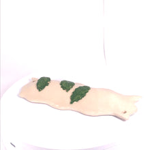 Load image into Gallery viewer, 19. Mezuzah &quot;With leaves&quot;ceramic hand-made Art by Asia Terek
