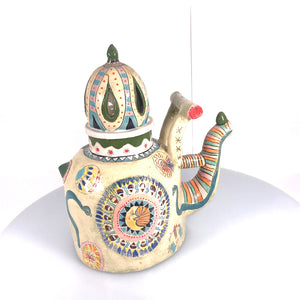 Teapot,, Tales of the East''ceramic hand-made Art by Asia Terek