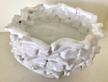 Load image into Gallery viewer, Bowl  white &quot;With sprigs&quot; ceramic hand-made Art by Asia Terek
