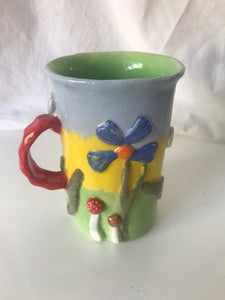 Cup ,,Forest''ceramic hand-made Art by Asia Terek