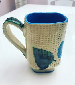 Cup "Spring "ceramic hand- made Art by Asia Terek